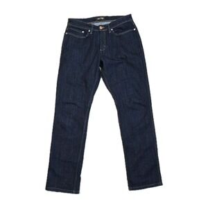 DUER Du/er Jeans Mens 30x32 L2X Relaxed Taper Fit Dark Wash Stretch Denim